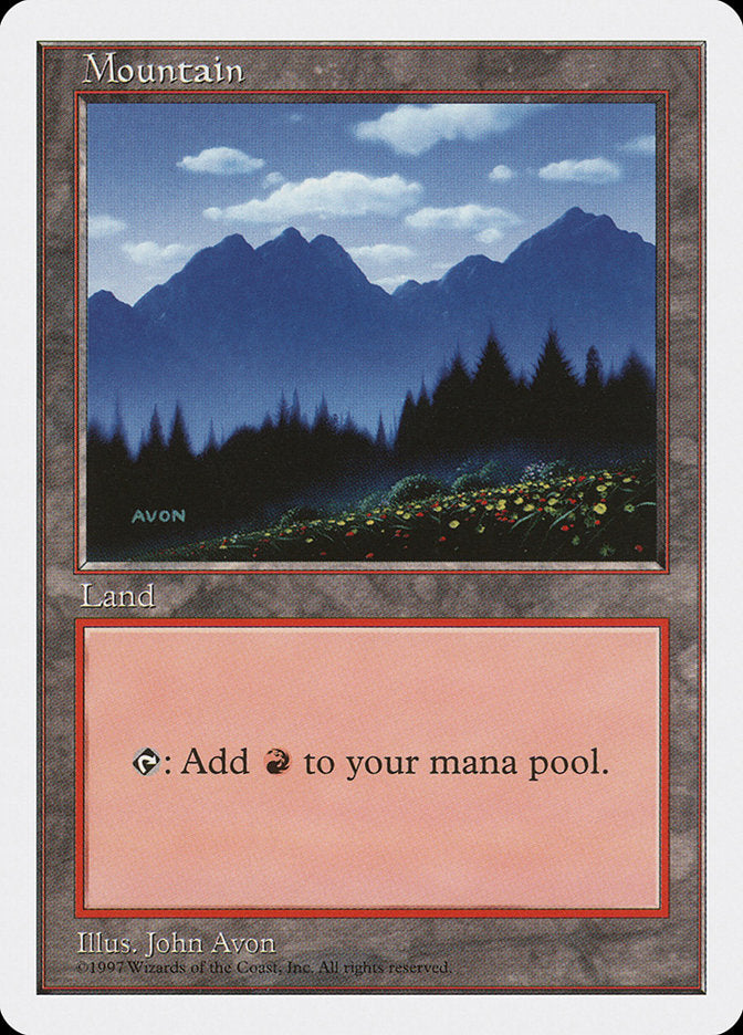 Mountain (445) [Fifth Edition] | Silver Goblin