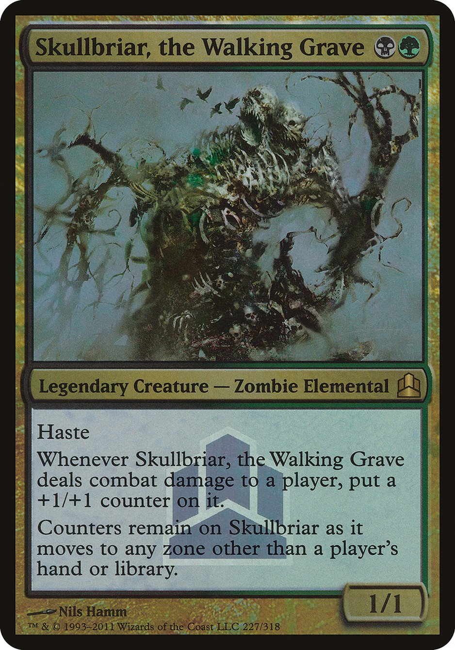 Skullbriar, the Walking Grave (Launch) (Oversized) [Commander 2011 Oversized] | Silver Goblin