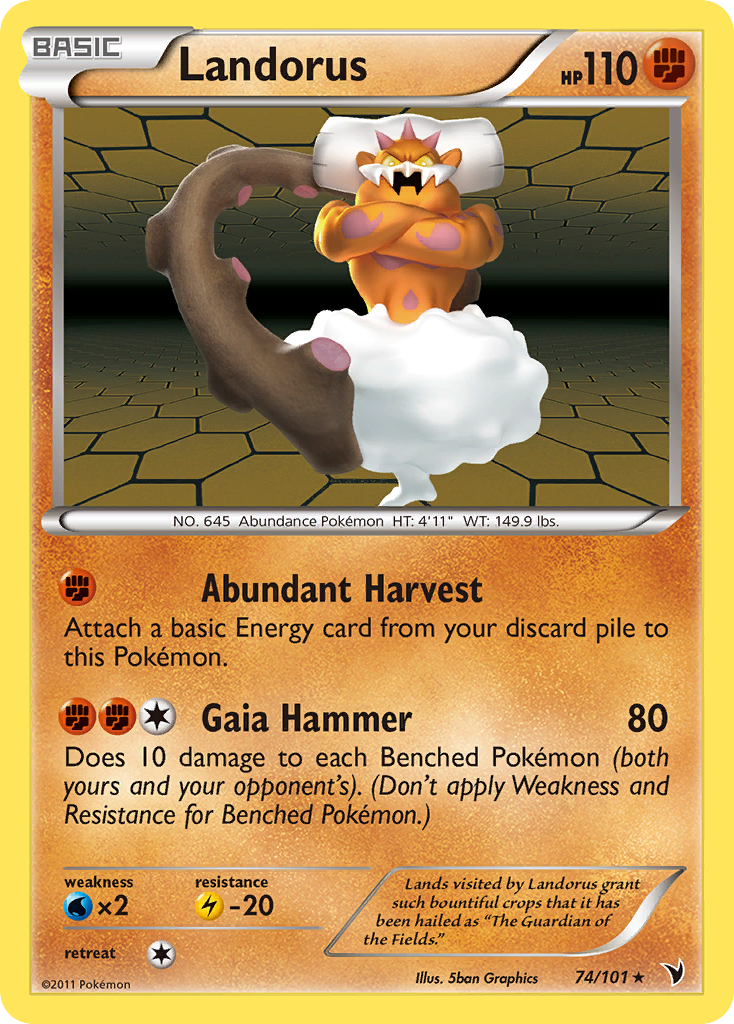 Landorus (74/101) [Black & White: Noble Victories] | Silver Goblin