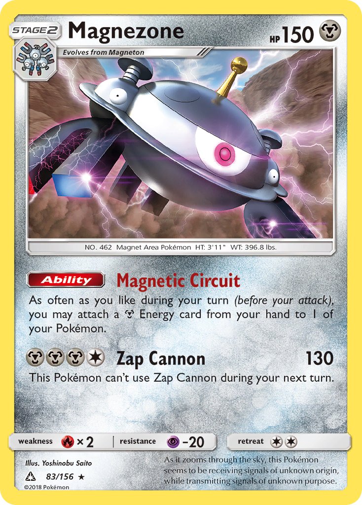 Magnezone (83/156) (Prerelease Kit Exclusive) (Theme Deck Exclusive) [Sun & Moon: Ultra Prism] | Silver Goblin