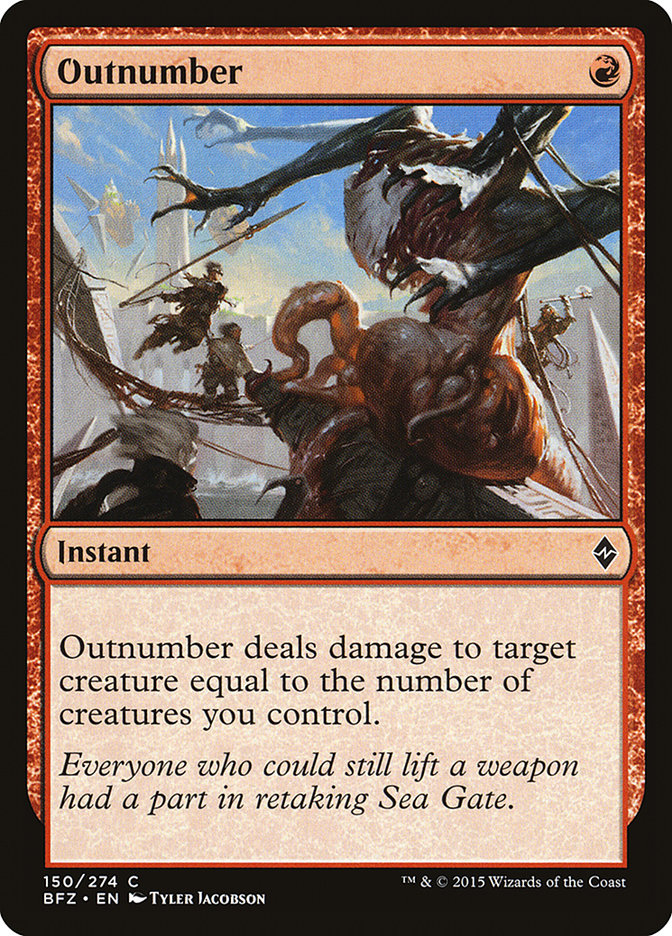 Outnumber [Battle for Zendikar] | Silver Goblin