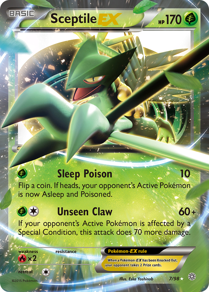 Sceptile EX (7/98) [XY: Ancient Origins] | Silver Goblin