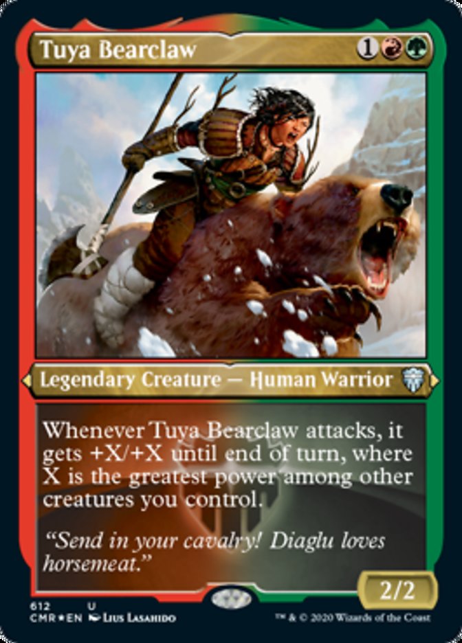 Tuya Bearclaw (Etched) [Commander Legends] | Silver Goblin