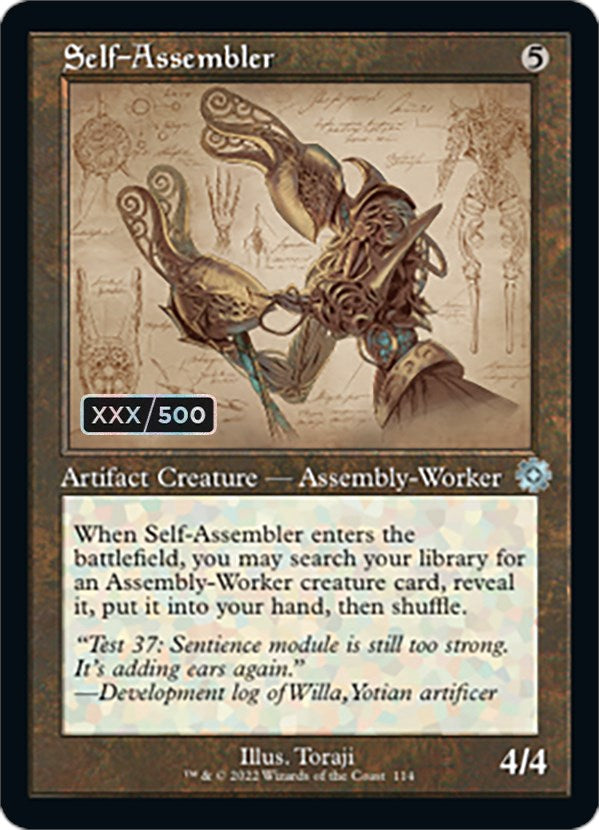 Self-Assembler (Retro Schematic) (Serialized) [The Brothers' War Retro Artifacts] | Silver Goblin
