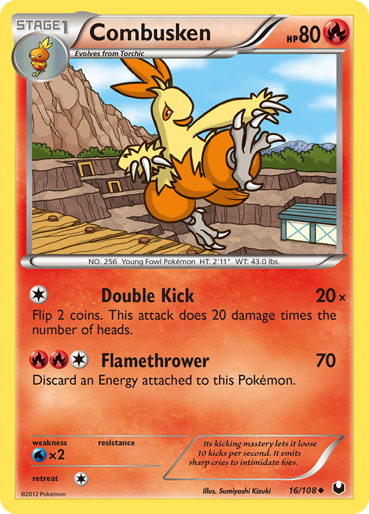 Combusken (16/108) [Black & White: Dark Explorers] | Silver Goblin