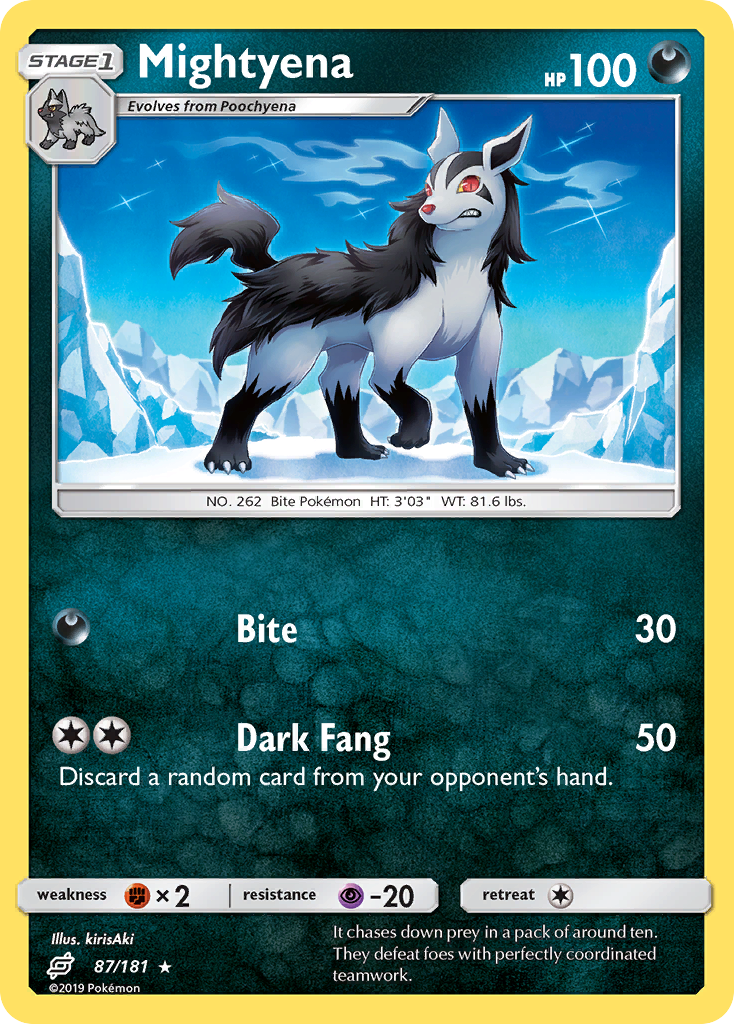 Mightyena (87/181) [Sun & Moon: Team Up] | Silver Goblin