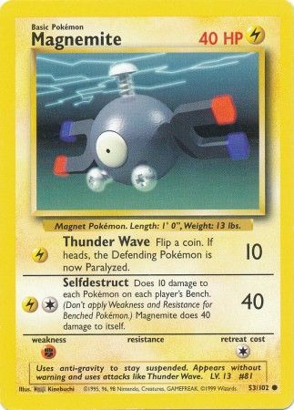 Magnemite (53/102) [Base Set Unlimited] | Silver Goblin