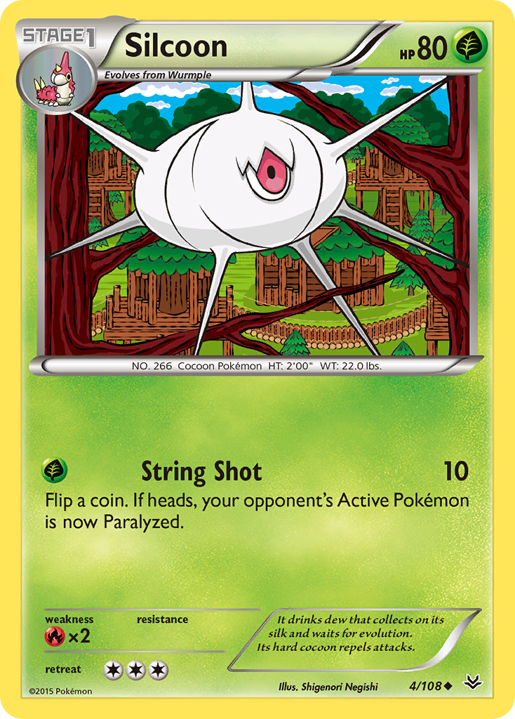 Silcoon (4/108) [XY: Roaring Skies] | Silver Goblin