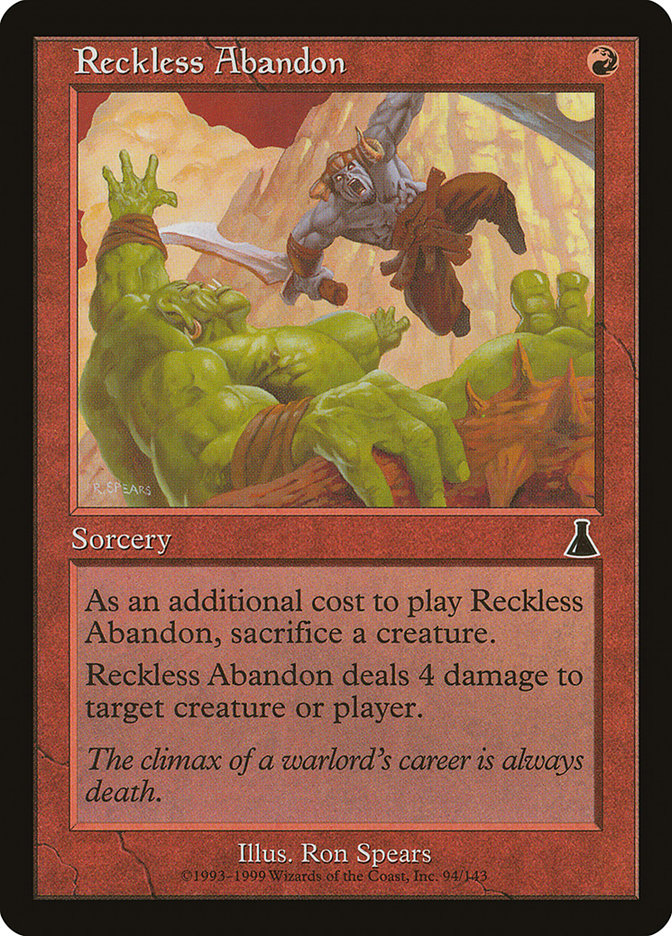 Reckless Abandon [Urza's Destiny] | Silver Goblin