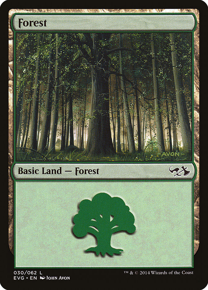 Forest (30) (Elves vs. Goblins) [Duel Decks Anthology] | Silver Goblin