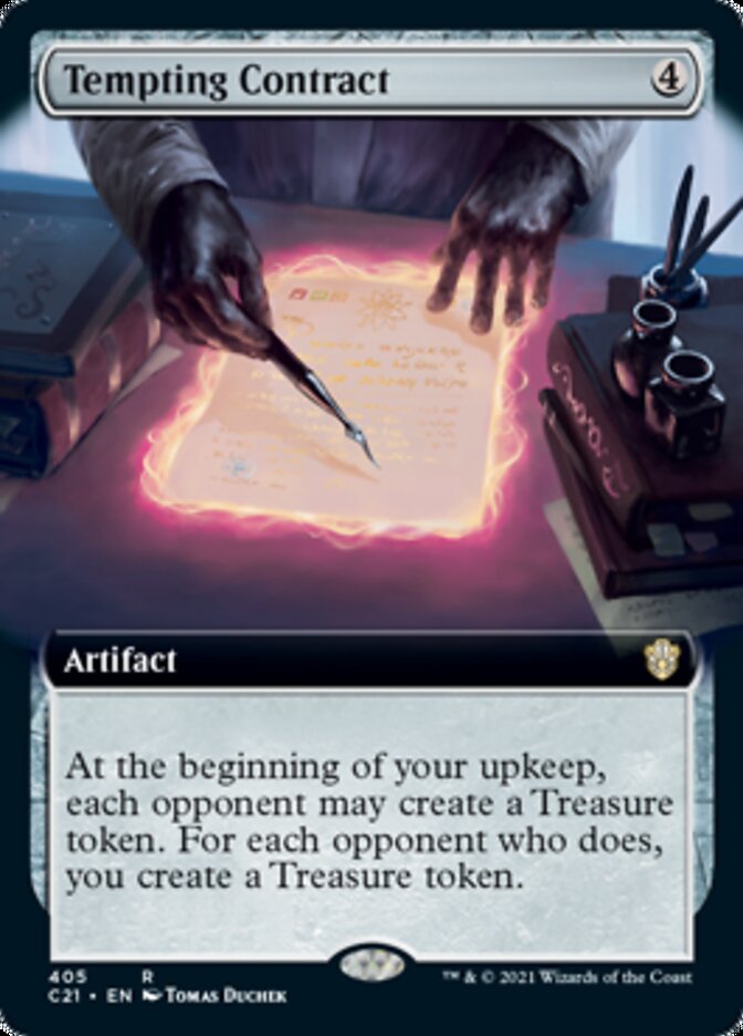 Tempting Contract (Extended Art) [Commander 2021] | Silver Goblin