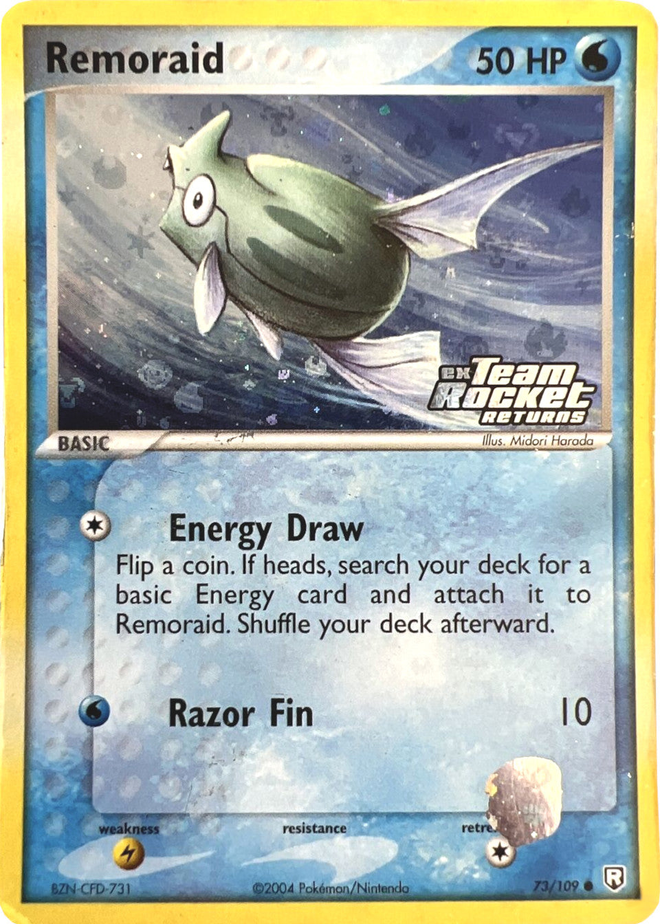 Remoraid (73/109) (Stamped) [EX: Team Rocket Returns] | Silver Goblin