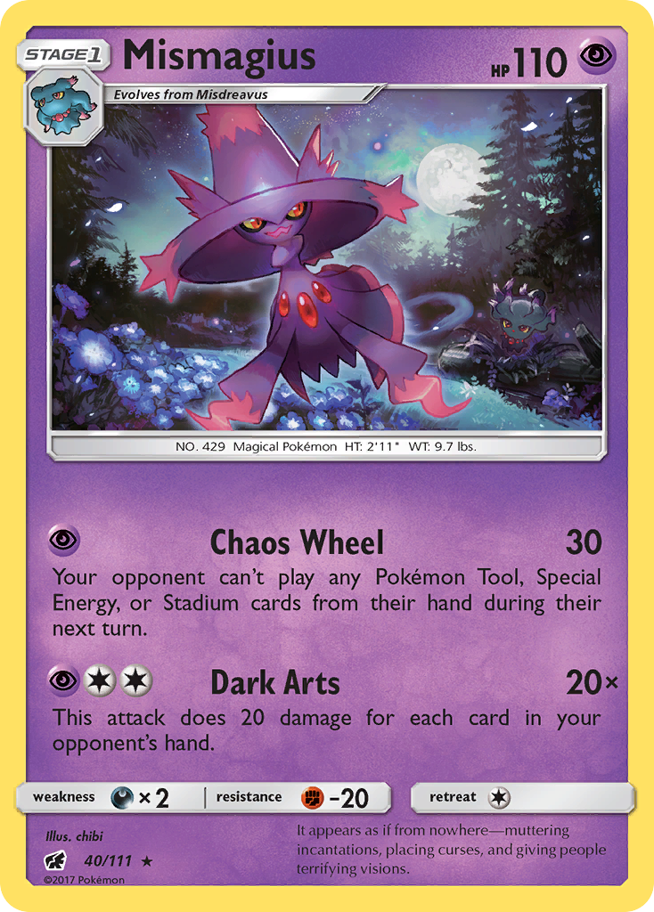 Mismagius (40/111) [Sun & Moon: Crimson Invasion] | Silver Goblin