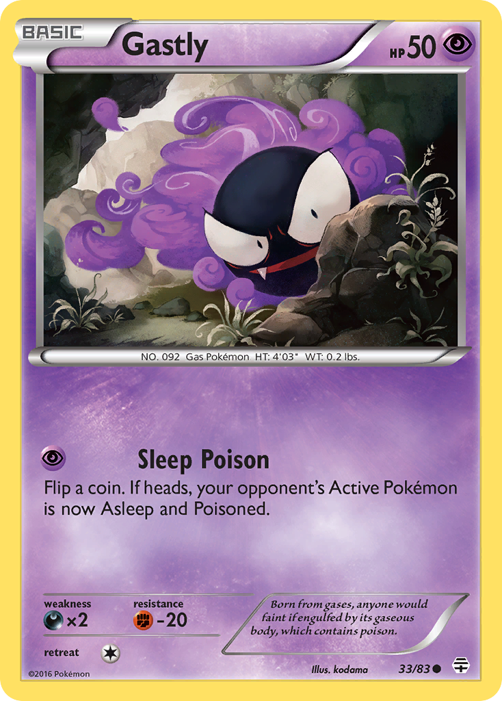 Gastly (33/83) [XY: Generations] | Silver Goblin