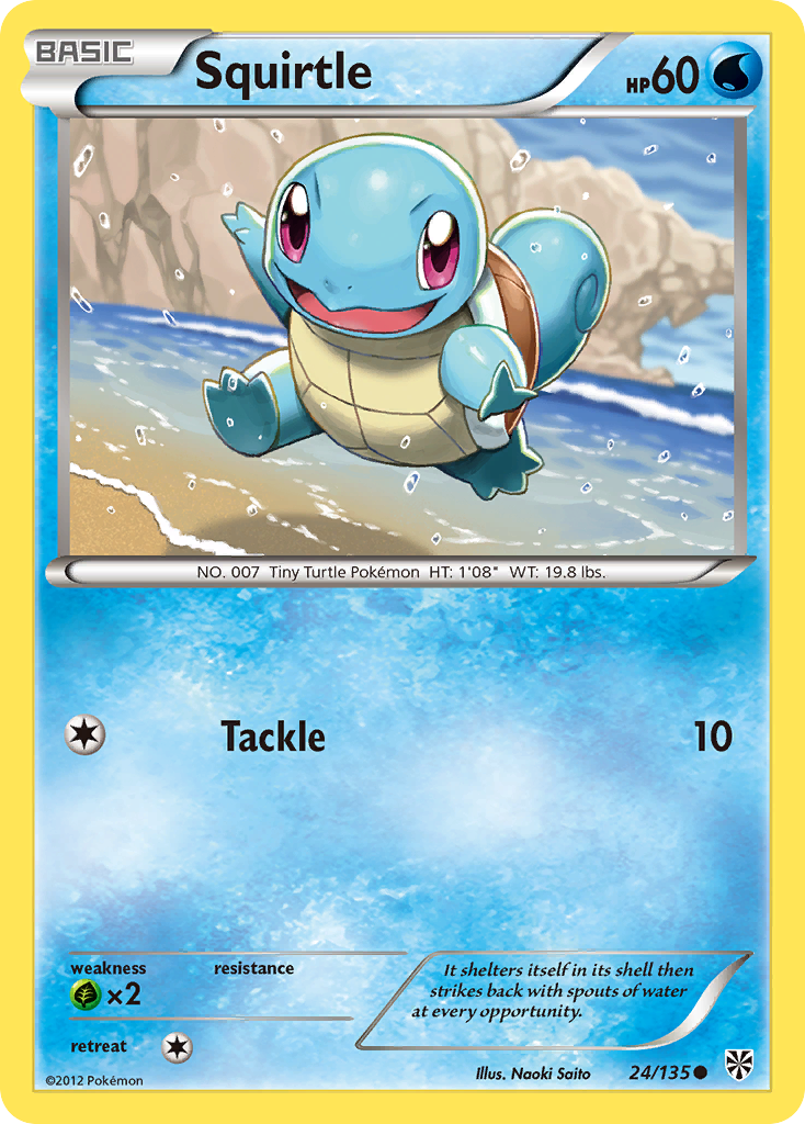 Squirtle (24/135) [Black & White: Plasma Storm] | Silver Goblin