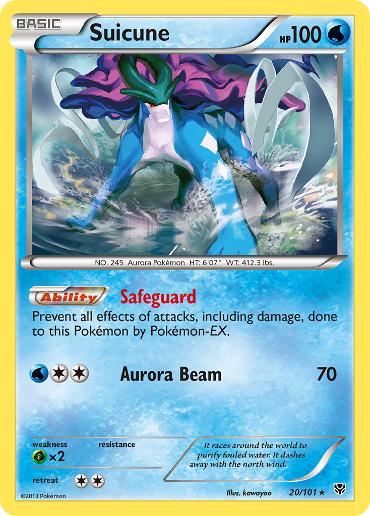 Suicune (20/101) [Black & White: Plasma Blast] | Silver Goblin