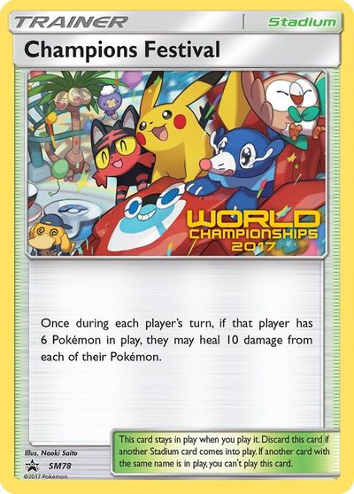 Champions Festival (SM78) (2017) [Sun & Moon: Black Star Promos] | Silver Goblin