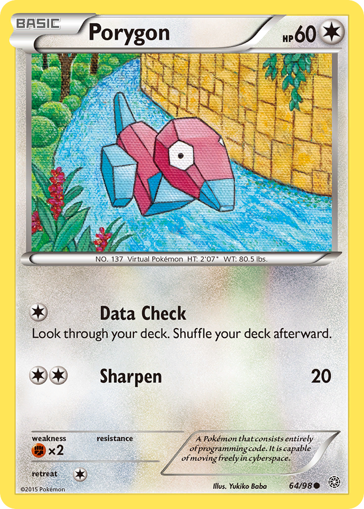 Porygon (64/98) [XY: Ancient Origins] | Silver Goblin