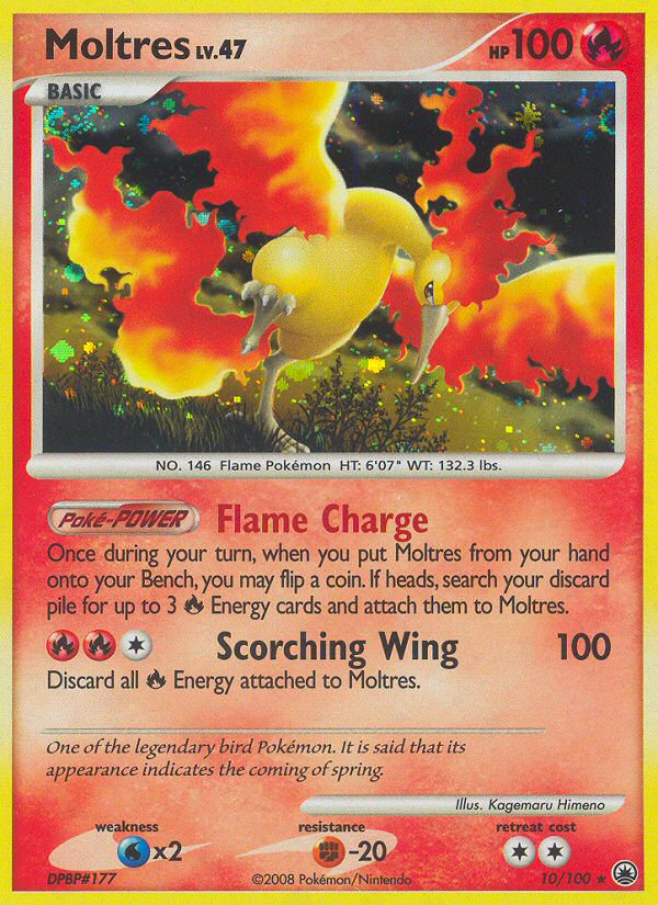 Moltres (10/100) [Diamond & Pearl: Majestic Dawn] | Silver Goblin