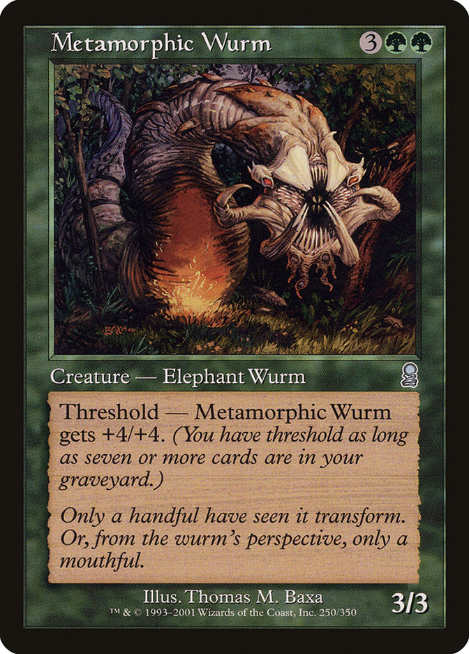 Metamorphic Wurm [Odyssey] | Silver Goblin