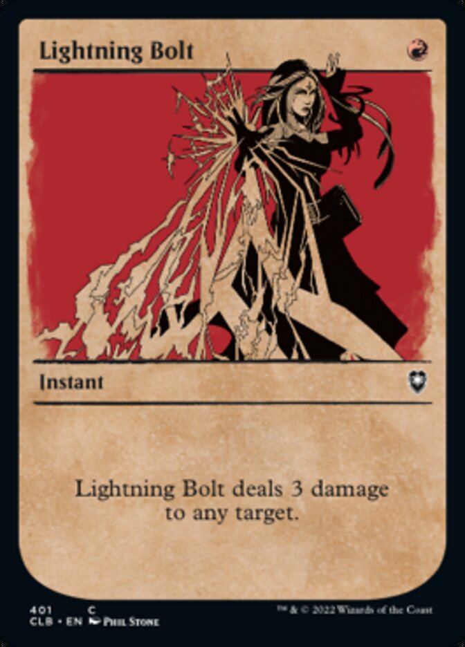 Lightning Bolt (Showcase) [Commander Legends: Battle for Baldur's Gate] | Silver Goblin