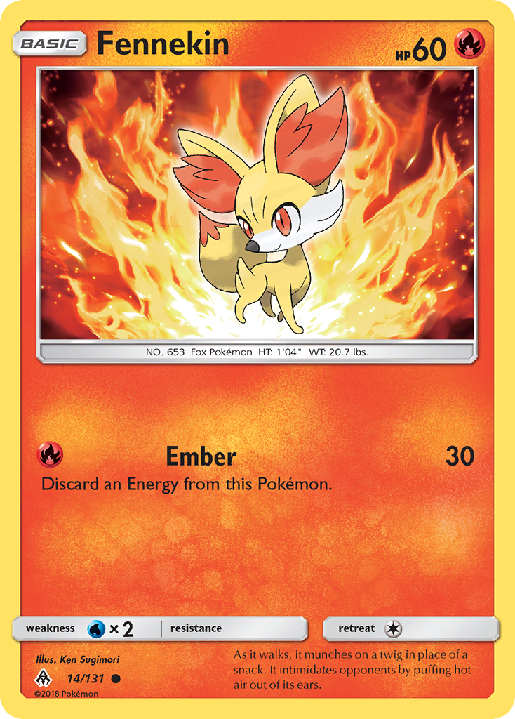 Fennekin (14/131) [Sun & Moon: Forbidden Light] | Silver Goblin