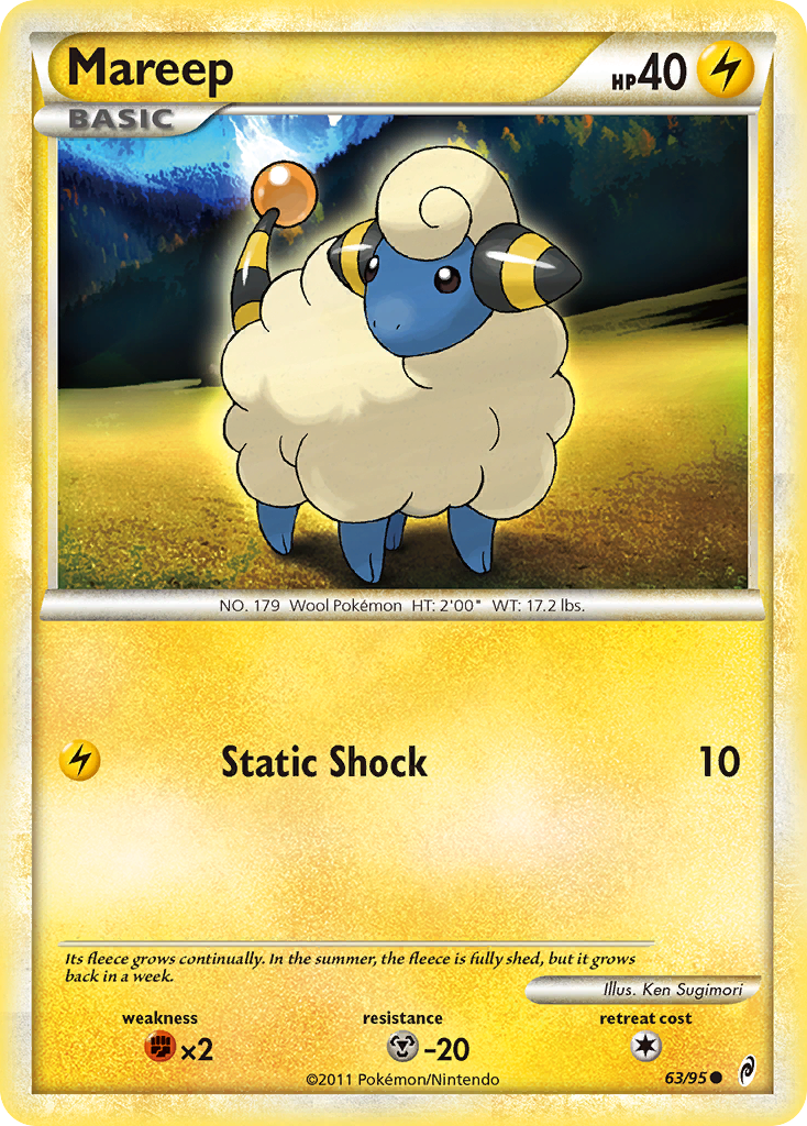 Mareep (63/95) [HeartGold & SoulSilver: Call of Legends] | Silver Goblin