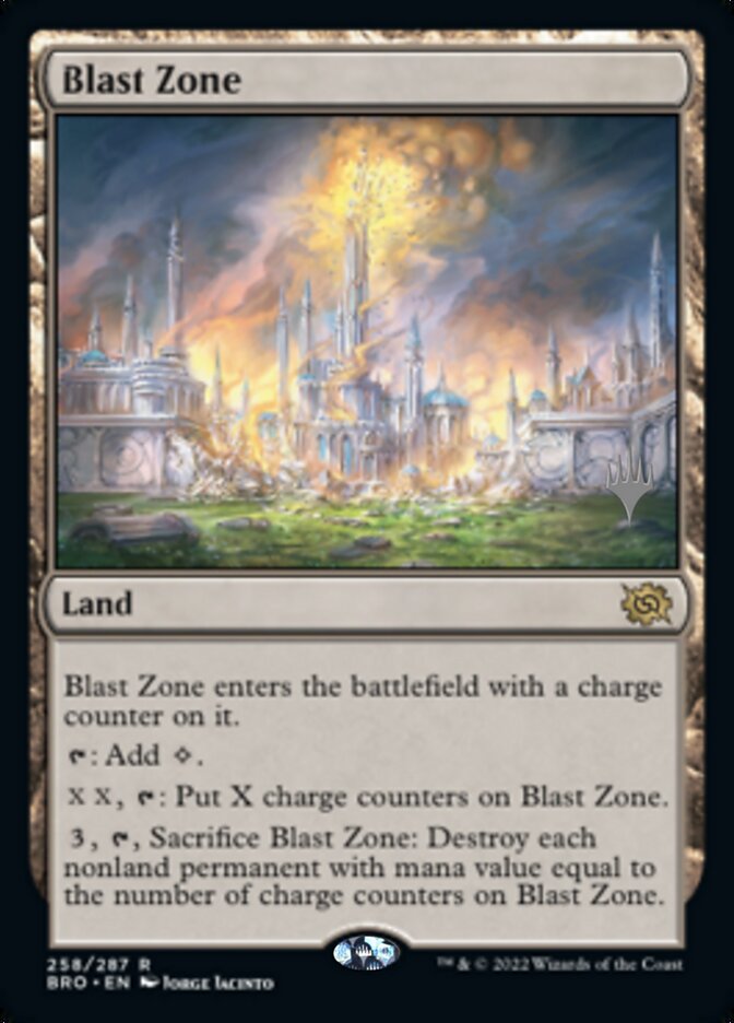 Blast Zone (Promo Pack) [The Brothers' War Promos] | Silver Goblin