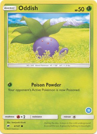 Oddish (4/147) (Deck Exclusive #11) [Sun & Moon: Trainer Kit - Alolan Ninetales] | Silver Goblin