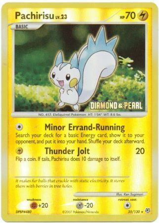 Pachirisu (35/130) [Burger King Promos: 2008 Collection] | Silver Goblin