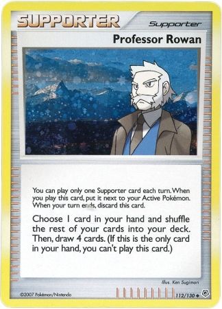 Professor Rowan (112/130) (Cosmos Holo) [Diamond & Pearl: Base Set] | Silver Goblin