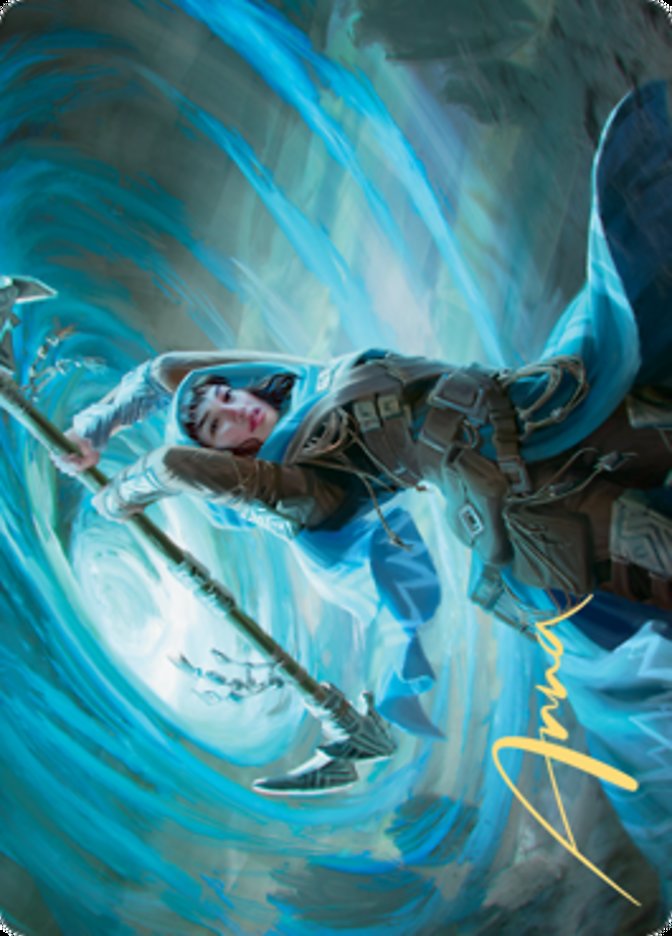 Sea Gate Stormcaller Art Card (Gold-Stamped Signature) [Zendikar Rising Art Series] | Silver Goblin