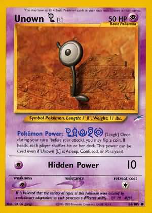 Unown [L] (86/105) [Neo Destiny Unlimited] | Silver Goblin