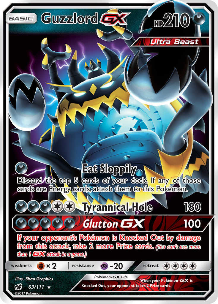 Guzzlord GX (63/111) [Sun & Moon: Crimson Invasion] | Silver Goblin