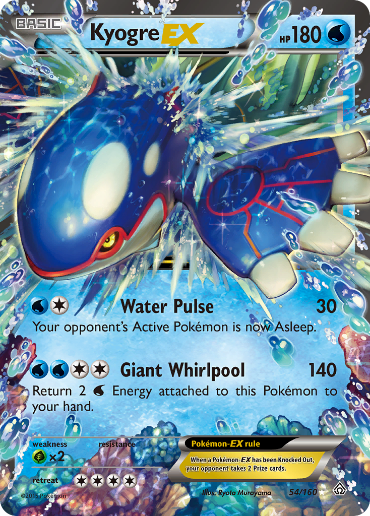 Kyogre EX (54/160) [XY: Primal Clash] | Silver Goblin