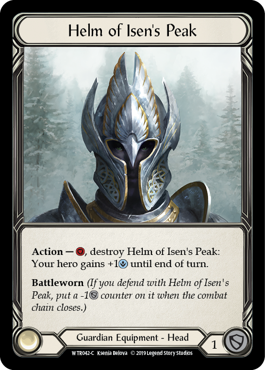 Helm of Isen's Peak [WTR042-C] (Welcome to Rathe)  Alpha Print Normal | Silver Goblin