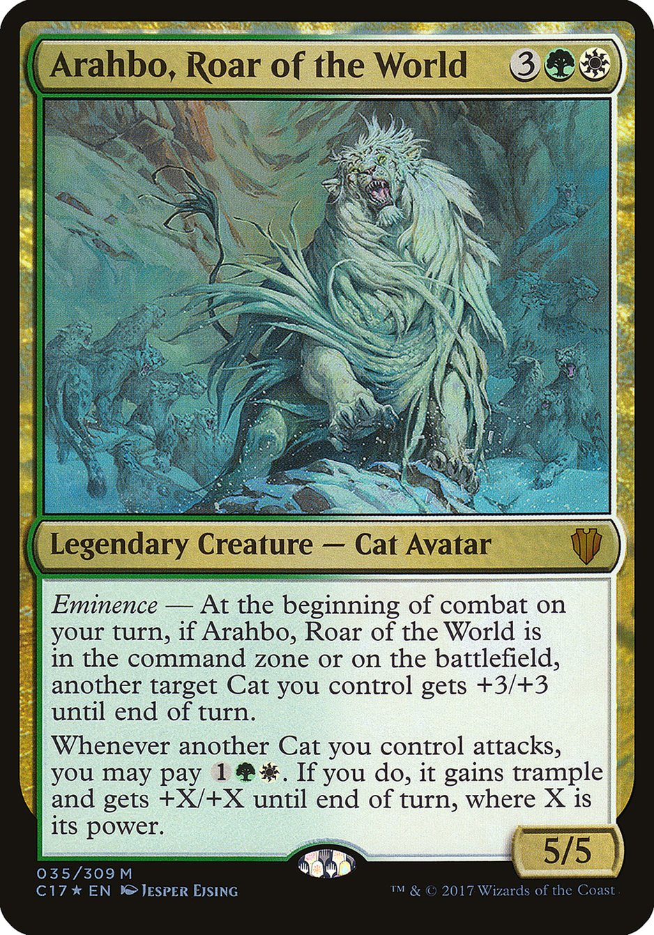 Arahbo, Roar of the World (Oversized) [Commander 2017 Oversized] | Silver Goblin