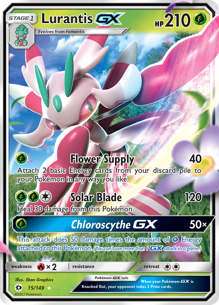 Lurantis GX (15/149) [Sun & Moon: Base Set] | Silver Goblin