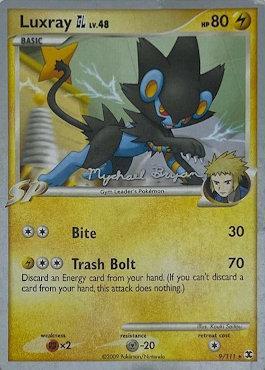 Luxray GL LV.48 (9/111) (Happy Luck - Mychael Bryan) [World Championships 2010] | Silver Goblin