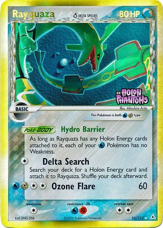 Rayquaza (16/110) (Delta Species) (Stamped) [EX: Holon Phantoms] | Silver Goblin