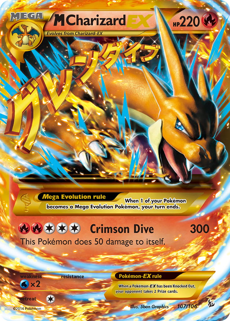 M Charizard EX (107/106) [XY: Flashfire] | Silver Goblin