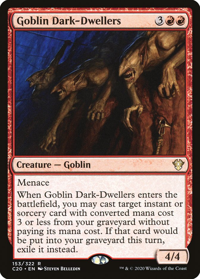 Goblin Dark-Dwellers [Commander 2020] | Silver Goblin