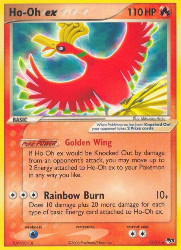 Ho-Oh ex (17/17) (Holo) [POP Series 3] | Silver Goblin