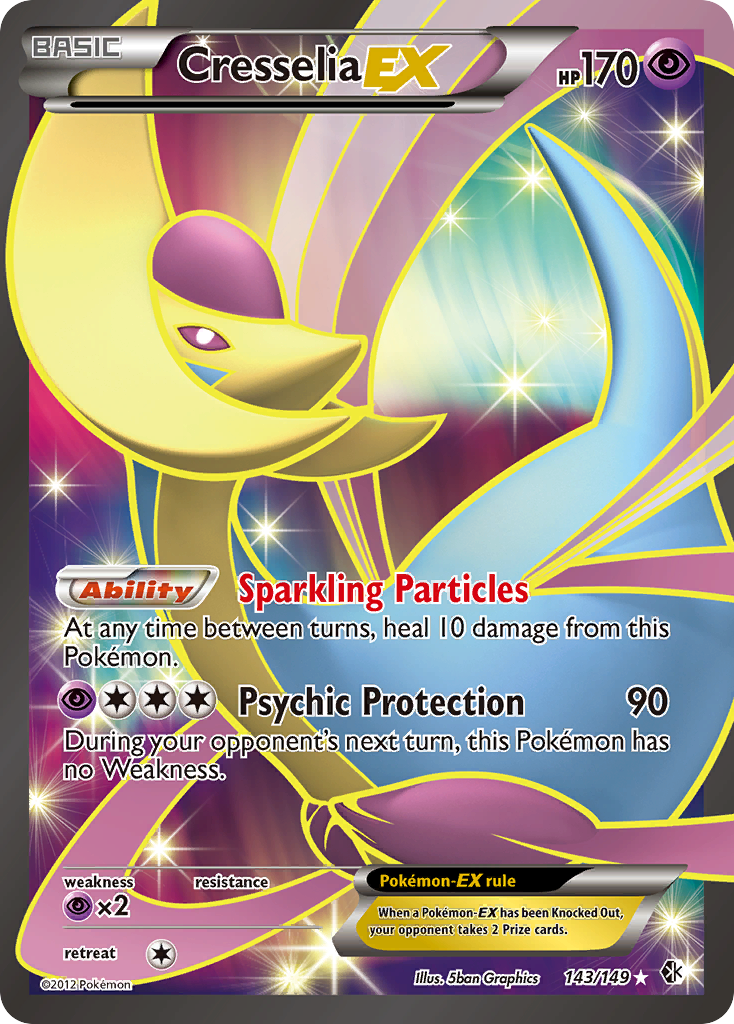 Cresselia EX (143/149) [Black & White: Boundaries Crossed] | Silver Goblin