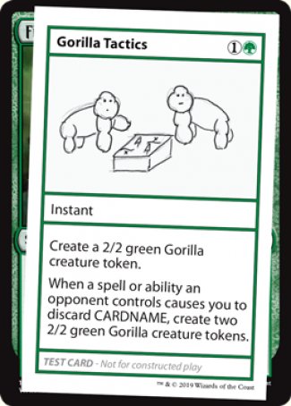 Gorilla Tactics (2021 Edition) [Mystery Booster Playtest Cards] | Silver Goblin