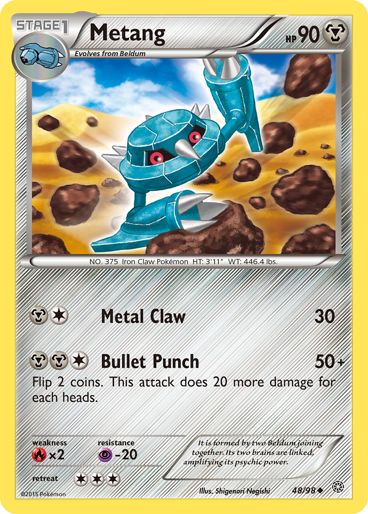 Metang (48/98) [XY: Ancient Origins] | Silver Goblin