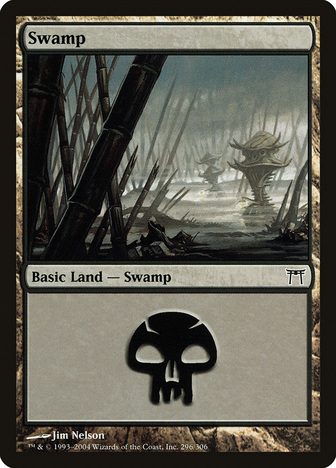 Swamp (296) [Champions of Kamigawa] | Silver Goblin