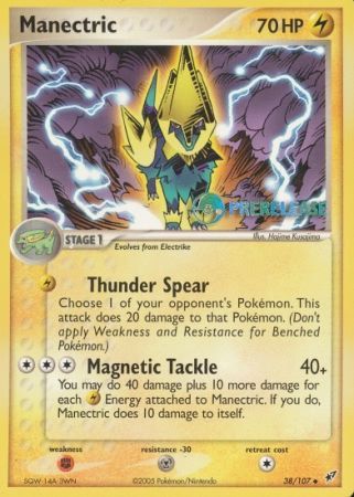 Manectric EX (38/107) (Deoxys Prerelease Promo) [Nintendo: Black Star Promos] | Silver Goblin