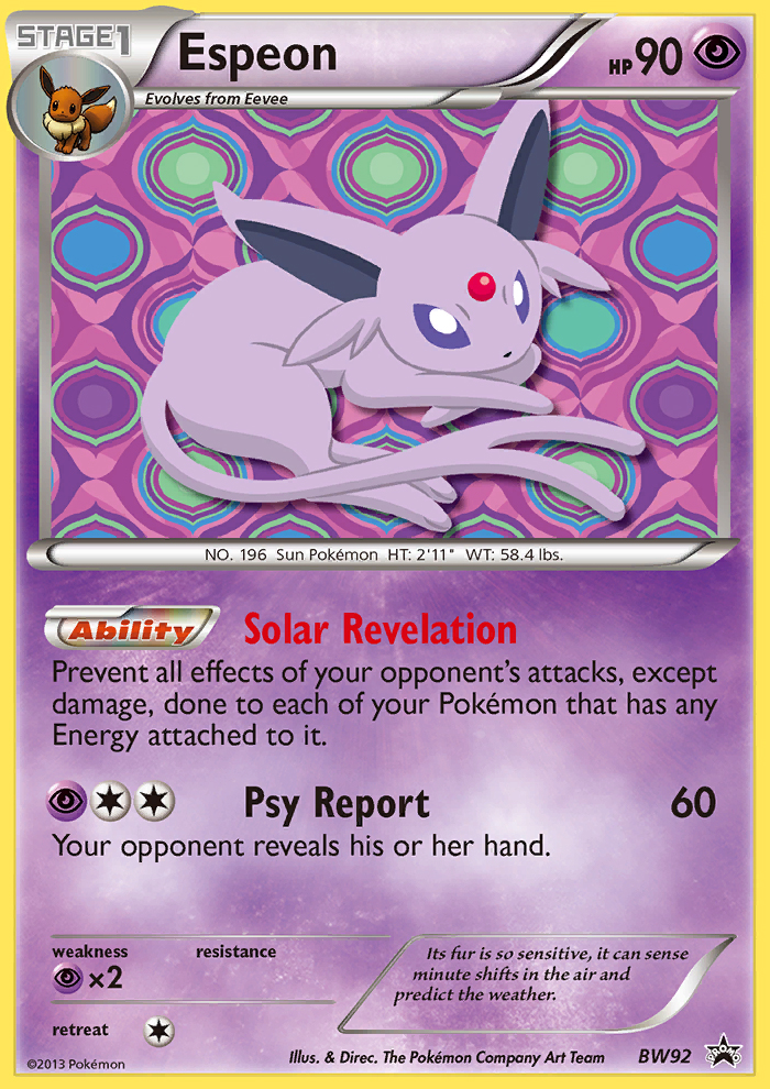 Espeon (BW92) [Black & White: Black Star Promos] | Silver Goblin