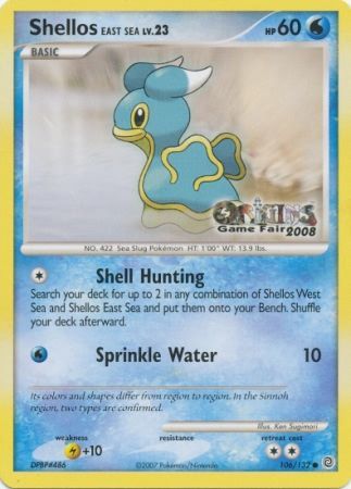 Shellos East Sea (106/132) (Origins Game Fair 2008) [Nintendo: Black Star Promos] | Silver Goblin